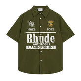Rhude x Automobili Lamborghini Short Sleeve Button‑Up Shirt