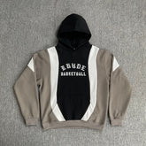 Rhude Basketball Black Grey Color Block Hoodie