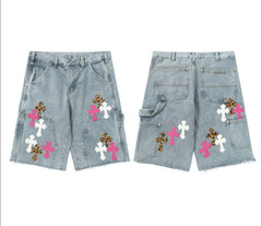 Chrome Hearts Light Blue & Pink-Whitn'z Short