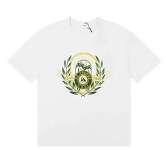 Rhude Laurel Crest Badge Graphic Oversized Tee White