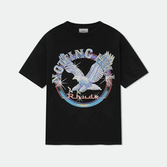 Rhude Nothing Hill Eagle Graphic Oversized T‑Shirt Black
